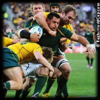 QF4 South Africa v Australia Pierre Spies high tackled